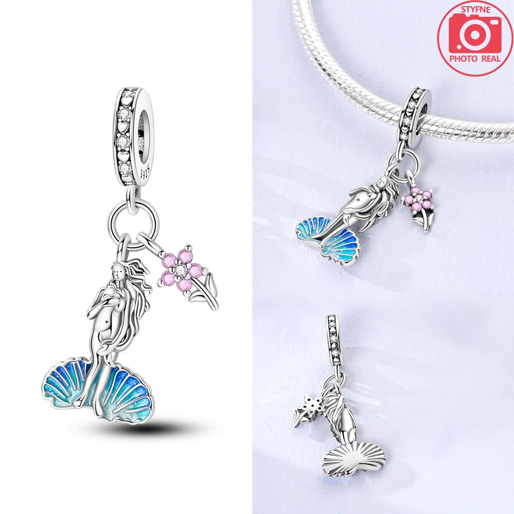 Charms Copper Original Life Sunflower Colorful Painting Plate Heart Glasses Beads Fit Bracelet Women Diy Gift Accessories