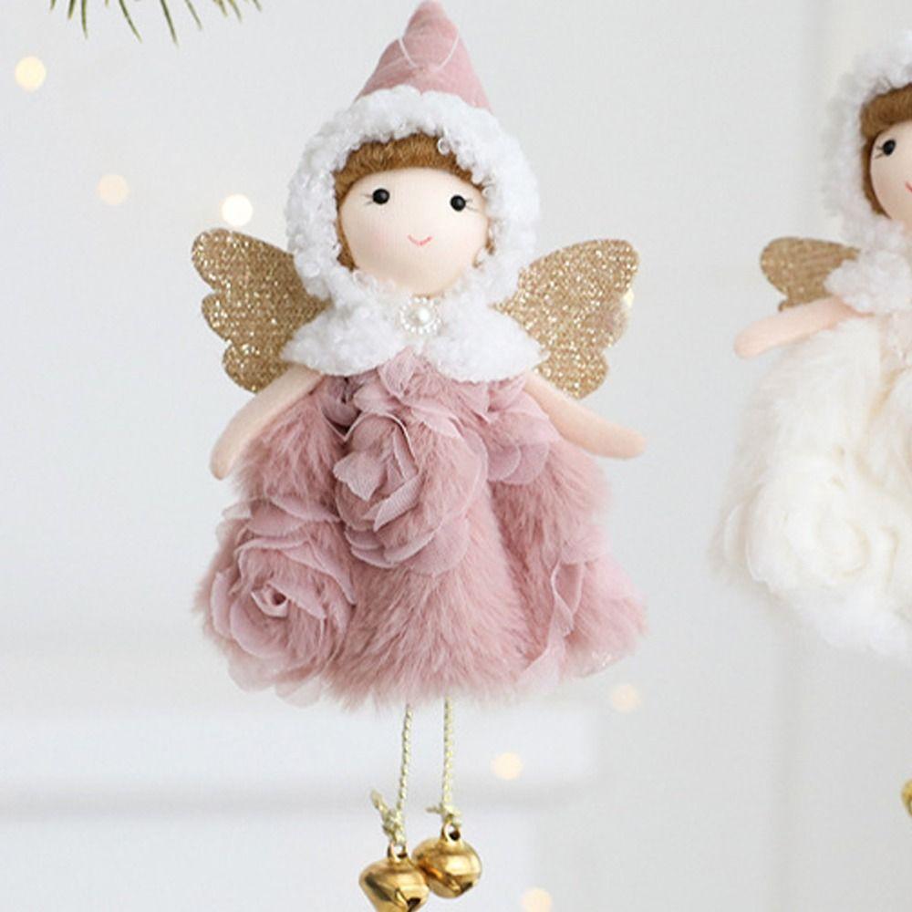 Soft Christmas Dress Angel Girl Pendant Handmade Xmas Tree Pendant  Hotel Office Decor