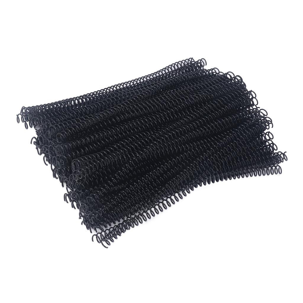 100Pcs Spiral Binding Coils Plastic Dia 9.5mm 3Celsius8in 48 Teeth 4:1 Ratio 75 Sheet Capacity for   Paper