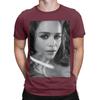 Emilia Clarke black painting Funny 100 Cotton TShirt Emilia Clarke Tees Tops For Unisex