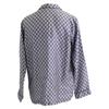 GUCCI [/Domestic Regular] 794903 GG Print Silk Long Sleeve Pajama Shirt/ tops Navy / grayUsed