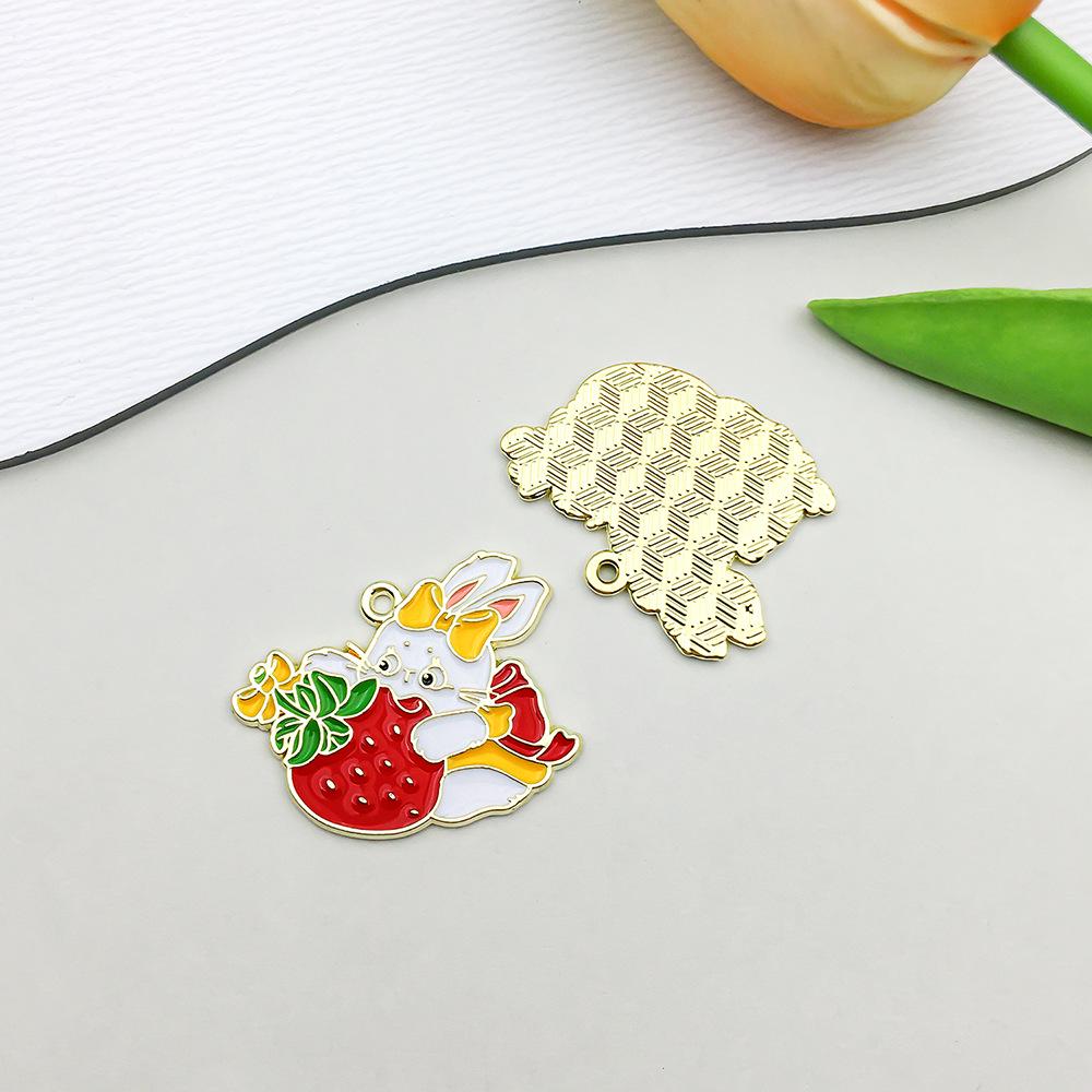 

Colorful Cartoon Rabbit Drip Oil Pendant Charm for DIY Bracelets & Necklaces