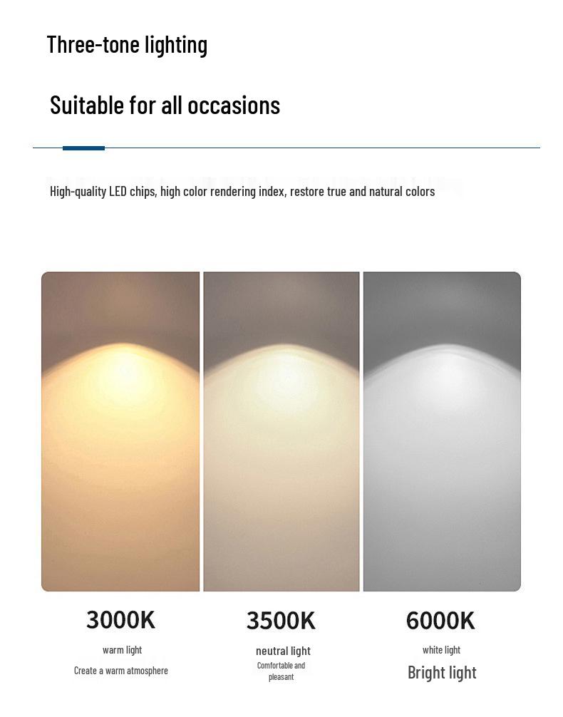 Flower-Shaped Silent LED Ceiling Fan with E27 Screw-in, Large Air Volume, Detachable Six-Blade Design