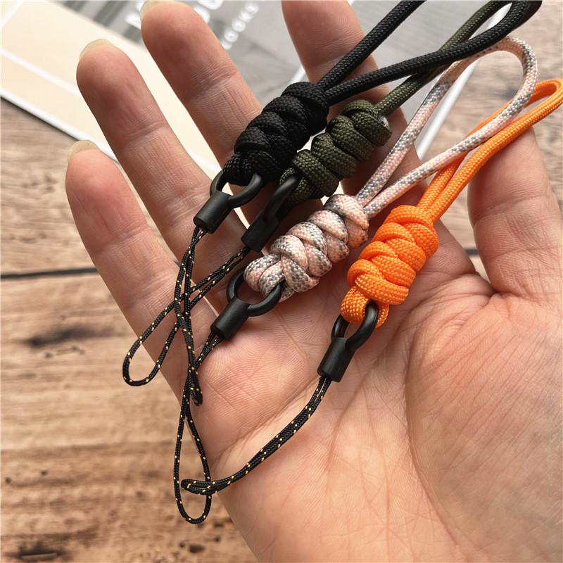 Key Chain Handmade Cellular Pendant Nylon Keychain Lanyard Small Finger Strap Anti-lost Rope Hang Mobile Phone Accessories