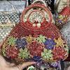 Daisy Flower Rhinestone Tote Bag Crystal Women Evening Bags Luxury Designer Party Banquet Clutch Purse Fashion Diamone Handbag