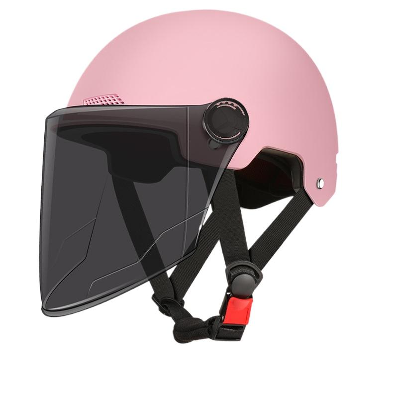 Helmet Electric Vehicle Women and Men Motorcycle Battery Car Half Helmet Summer Sun Protection Full Helmet Wholesale Riding Breathable and Lightweight