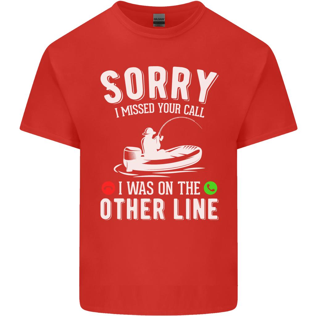 Funny Fishing FisherUnisex On the Other Line Unisexs Light Cotton TShirt