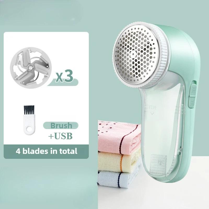 

Электрическая бытовая бритва для одежды, триммер для удаления ворса из ткани, электрическая портативная щетка-лезвие, профессиональный триммер для удаления ворса зелёный