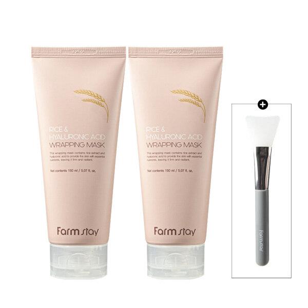Farmstay Rice & Hyaluronic Acid Wrapping Mask 150ml X 2