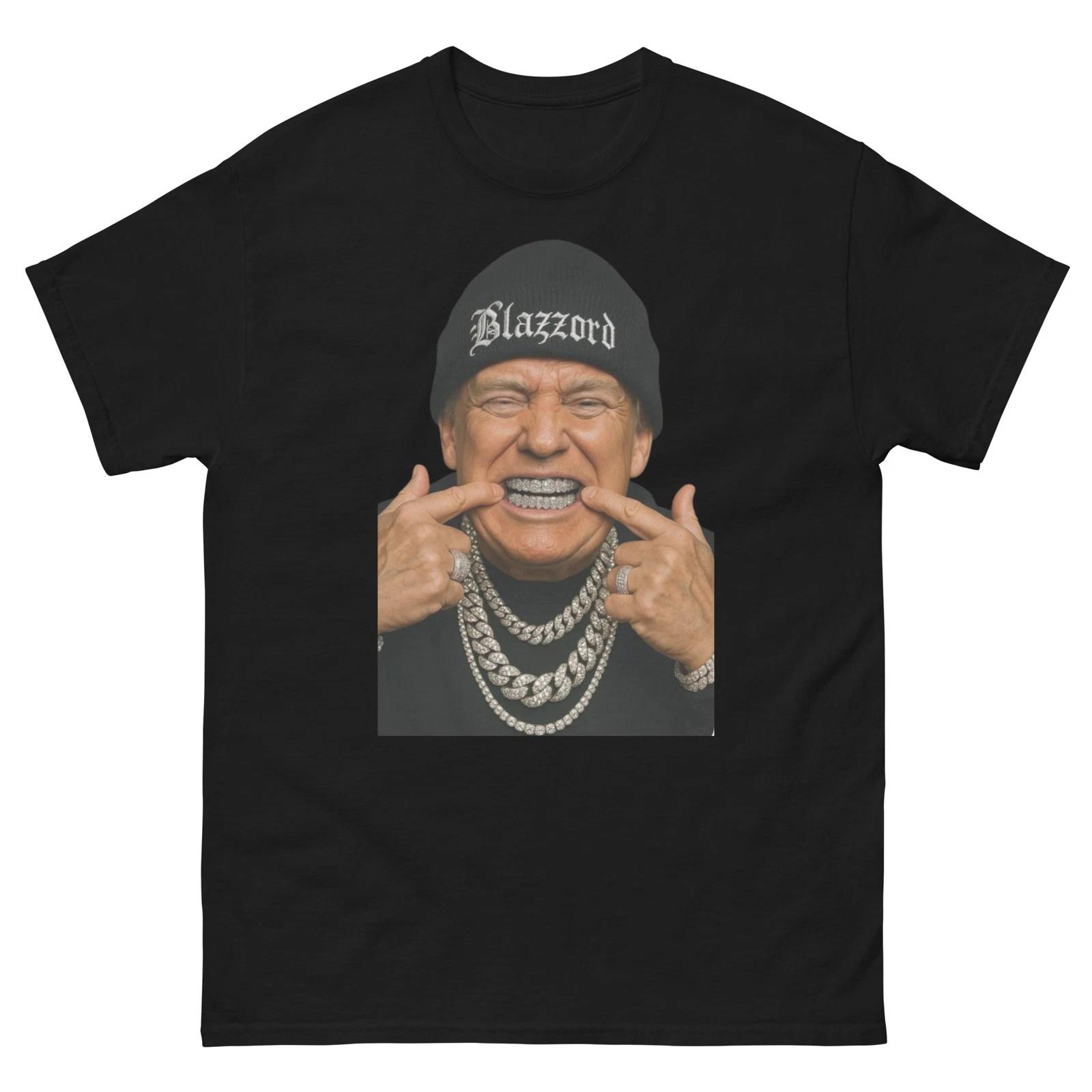 Donald Trump Streetwear Graphic T-Shirt Urban Style Hip Hop USA M