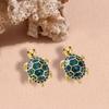 Trendy turtle stud earrings are fashionable and exquisite, cute and niche design, earrings are suitable for everyday parties