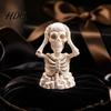 Novelty Gifts for Friends Hands on Head Skeleton Figurine, 3D Printed Skull Statue, PLA Desktop Figurines Funny Stress Relief Decor, Gothic Halloween