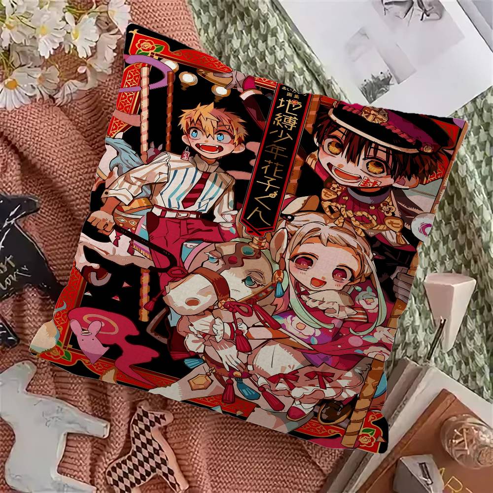 Toilet-Bound Hanako-kun 45*45cm Cushion Cover Pillow Cover Decor Pillowcase Home Pillowcase For Couch Pillow
