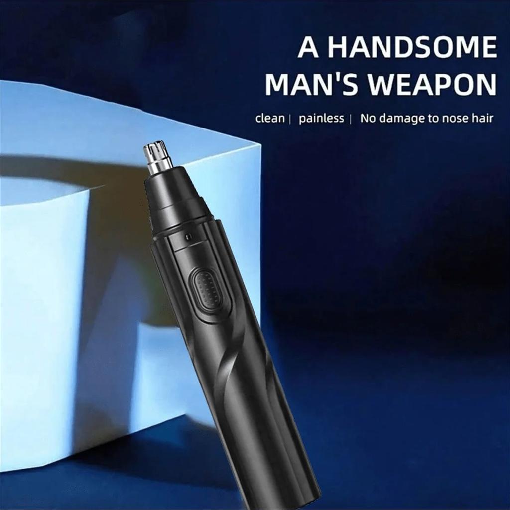 Black Electric Nose Hair Trimmers Ofer Low Noise High Torque,High Speed Motors for Washing Nose Hair for Both Men