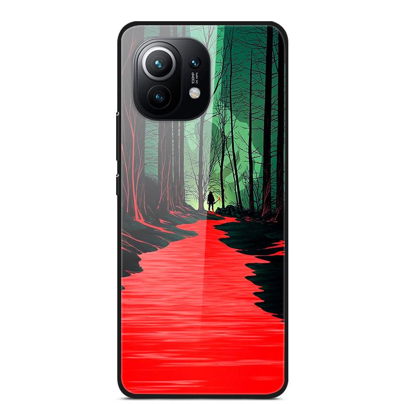 Luxury Cover Case for Xiaomi mi 11 Tempered Glass Cover for Xiaomi mi 11 Lite 5G NE Phone Case for Xiaomi Mi 11 mi11 Lite Coque