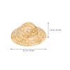 10Pcs Mini Straw Hat Delicate Hand-Woven Small Straw Caps for Craft Decoration DIY Art Projects Hat Cap