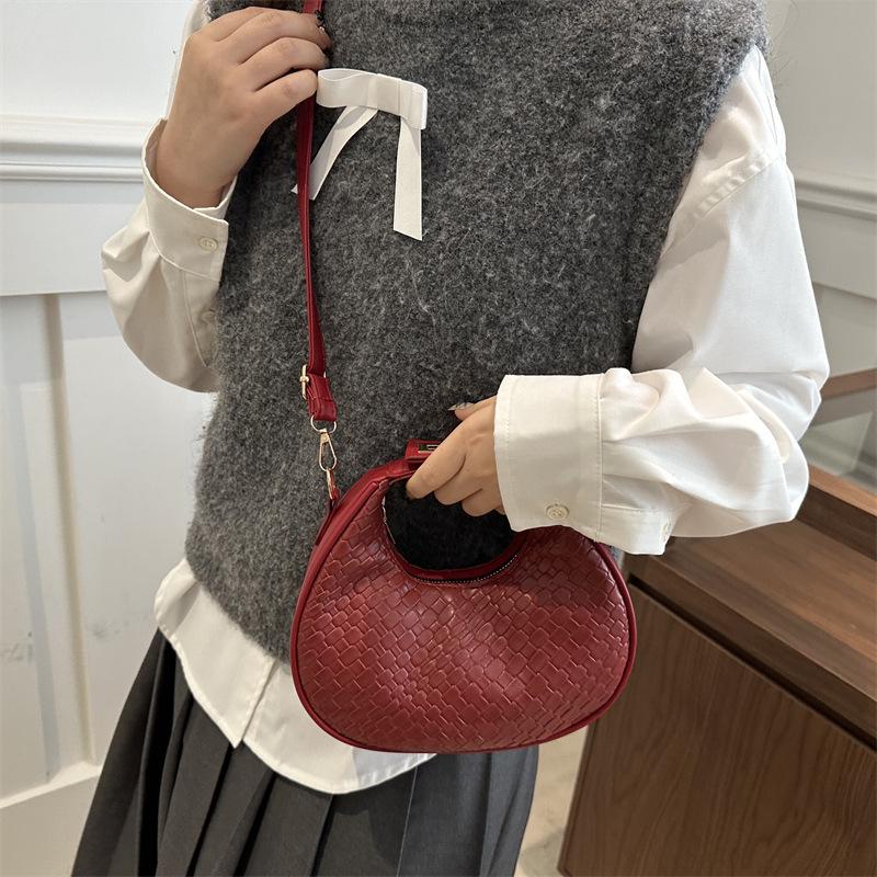 Nischendesign Mode 2024 Halbmond-Schultertasche - Damen Casual Handtasche & Umhängetasche