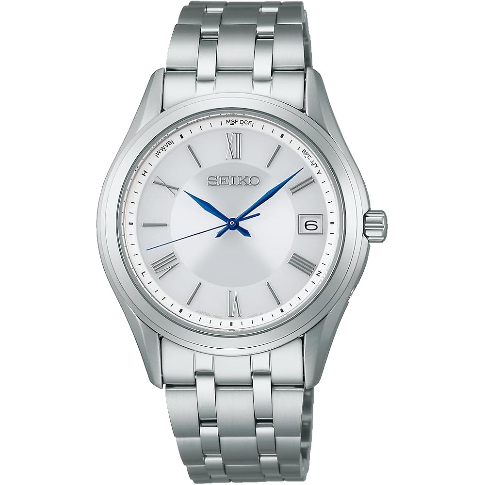 

Seiko Selection SBTM357 Men s Solar Radio-Controlled Watch White Dial Sapphire Glass Stainless Steel
