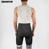 DAREVIE Herren Radhose Trainingslevel Radsportset Trägerhose Herren Radsport 80kg/m³ Polster Atmungsaktive Träger-Radhose Mann
