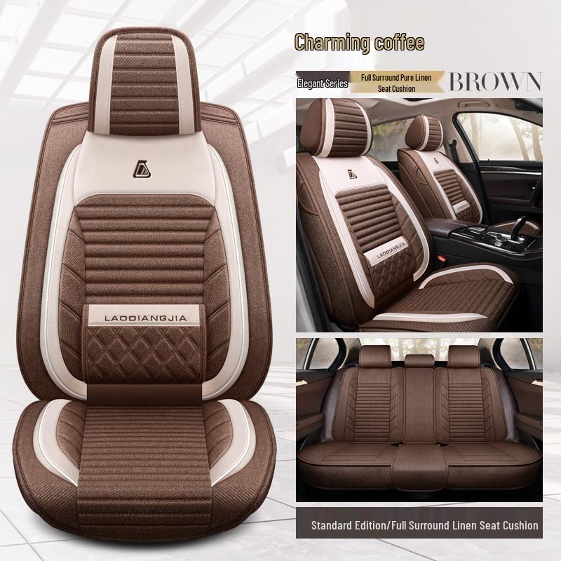 Southeast DX5 Luxury Universal Car Seat Cover - Full Surround, Four Seasons Linen Cushion (2021)