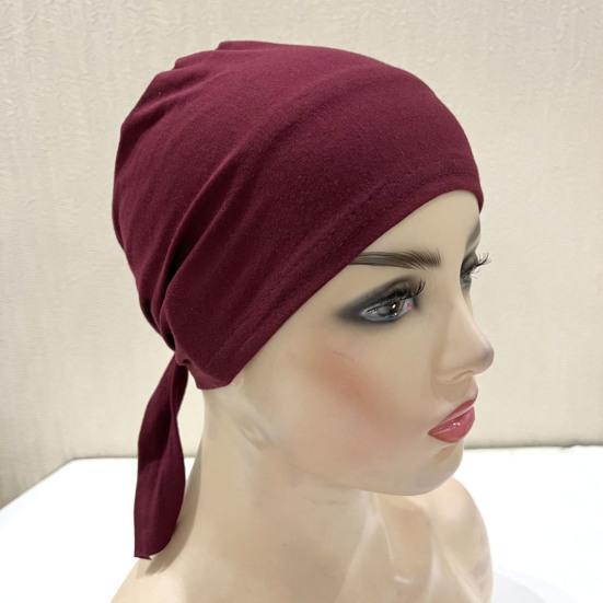 Etnisk stil høy hatt ensfarget knutedesign pustende lett hodeplagg hatt utendørsaktiviteter hodeplagg