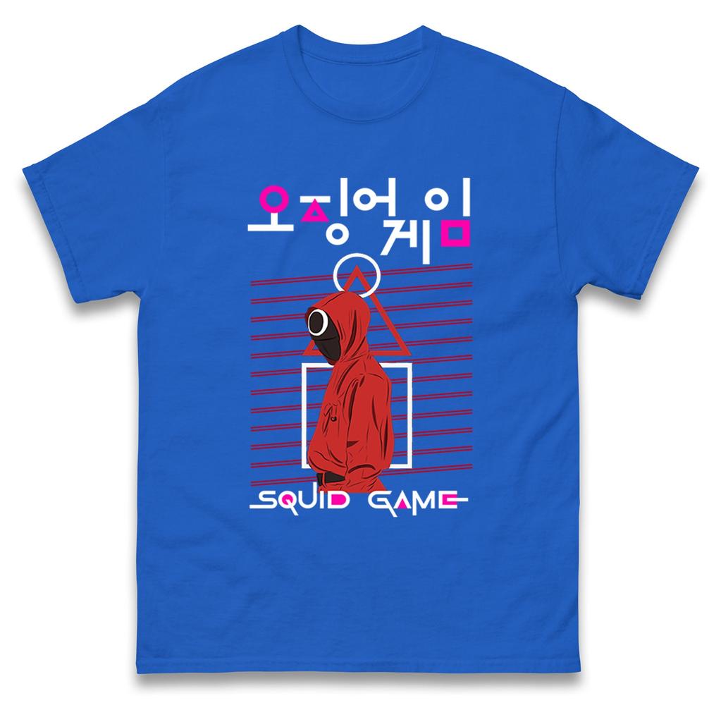 Squid Game Red Guard Mens T Shirt Womens Tops Tees