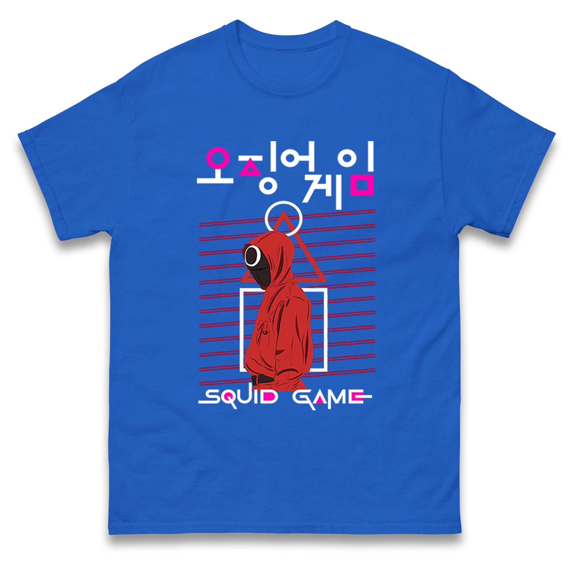 Squid Game Red Guard Mens T Shirt Womens Tops Tees 3XL