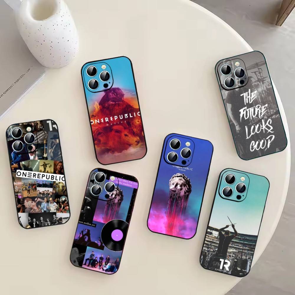 Rock B-Band OneRepublic Phone Case For iPhone 17, 16,15,14,13,12,11 Plus,Pro Max, Others Soft Black Cover