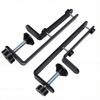 2PCS Desk Clamp Pegboard Fixing Bracket Adjustable Thickened Pegboard Mounting Bracket for Office Garage Kitchen Home