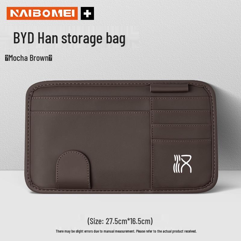 BYD Han EV Sun Visor Glasses Holder & Card Organizer