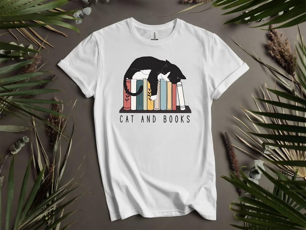 

Comfort Colors Книга Кошка Книги и Кошки Толстовка Футболка Мужская Женская Унисекс AD130 XL