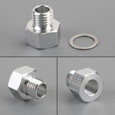 Areyourshop M12X1.5Mm Auf 1/8 Npt Gm Ls Motoröl Drucksensor Adapter Edelstahl