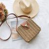 Straw Crossbody Bag For Women Bohemian Small Knitting Summer Purse And Handbag Vacational Square Beach Bags