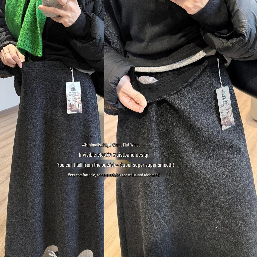 Timeless Wool Umbrella Skirt [2 Lengths]: Elegant, Warm Winter Midi Skirt for 2025