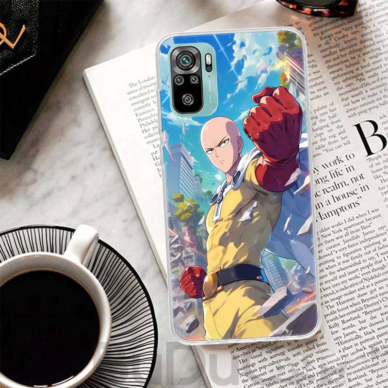 One P-Punch-Man Saitama King Cover For Xiaomi Redmi Note 14 13 12S 12 11 Pro Plus Phone Case 11S 10S 10 11E 11T + 9S 9 Print Coq