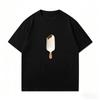 Take A Bite of The Ice Cream Pattern T-shirts for Men and Women Summer T-shirts Girls Boys Fashion C