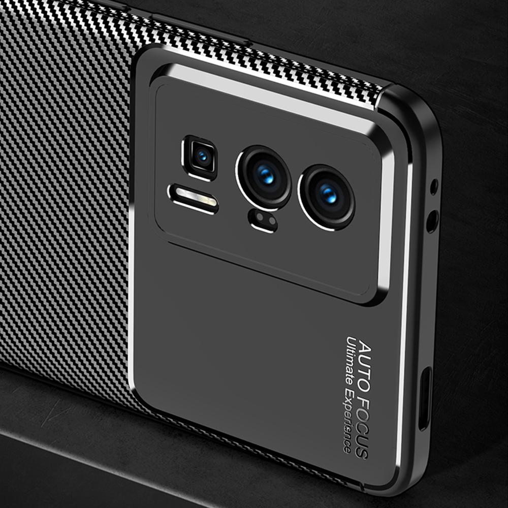 For Xiaomi Poco F5 Pro 5G/Redmi K60 Pro 5G/K60 5G Carbon Fiber Texture Phone Case Anti-scratch Flexible TPU Protective Cover