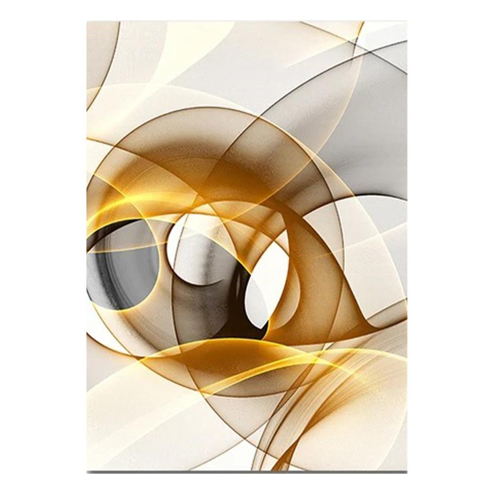 

Nordic Minimalist Wall Art Abstract Black Gold Thread HD Oil On Canvas Posters And Prints Home Living Room Bedroom Decoration 20x30cm