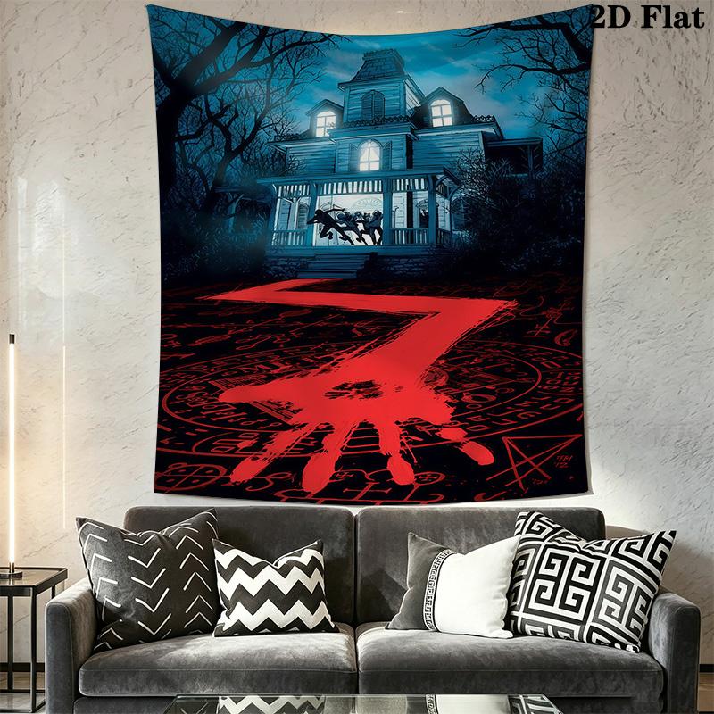 Scary Movie Poster Tapestry Tapestry Fashion Print Background Cloth Background Cloth Home Decor Work Of Art