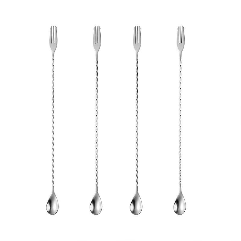 ZISIZ 304 Stainless Steel Cocktail Stirring Spoon