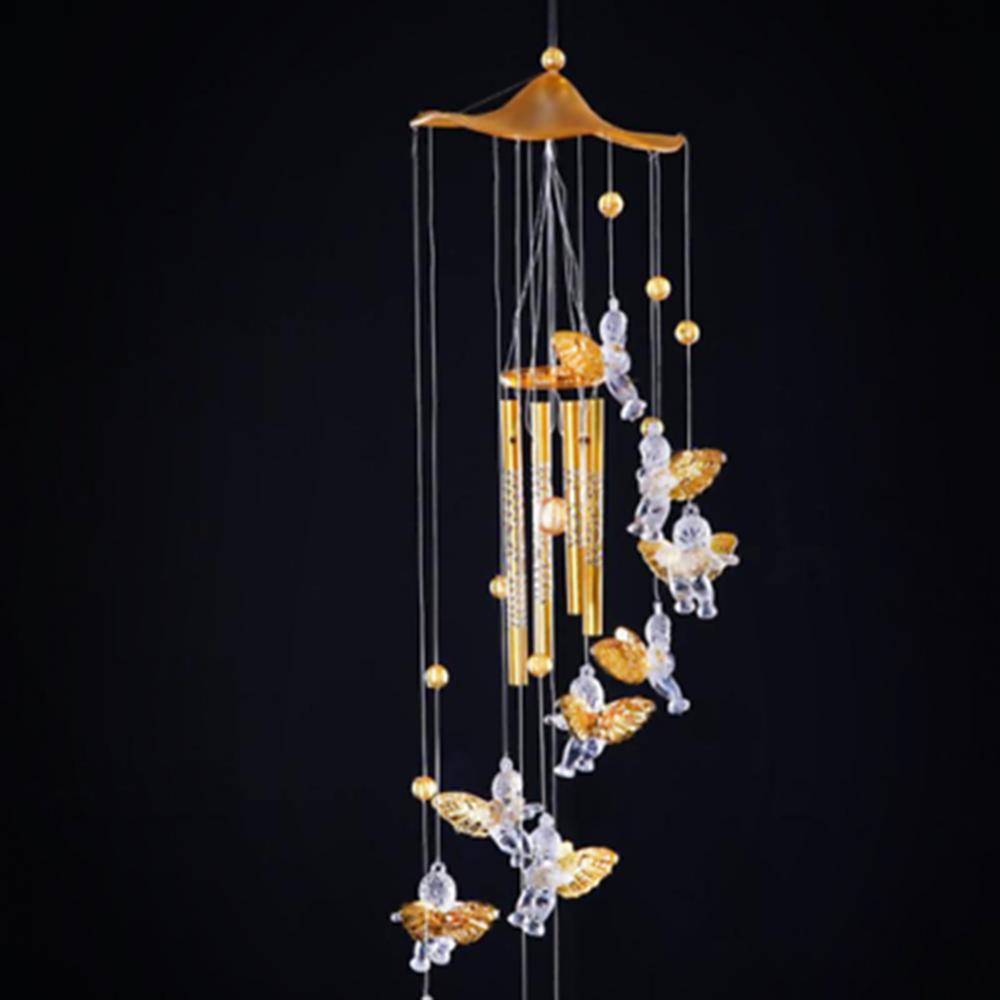 

Love Angel Cupid Wind Chime Tube Hanging Ornament House Decoration Metal Pipe Wind Chime Clear Sound Wind Chimes Bells Tubes