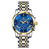 Luxusní pánské náramkové hodinky Vodotěsné luminiscenční hodinky s chronografem pro muže Nerezové pánské Quartz hodinky