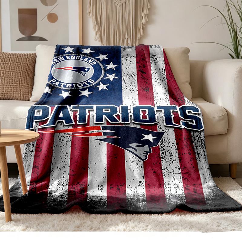 New England Patriots Weich und bequem Flanell Geeignet für Sofas Wohnzimmer Outdoor-Camping Reisen und auch ein tolles Jubiläumsgeschenk