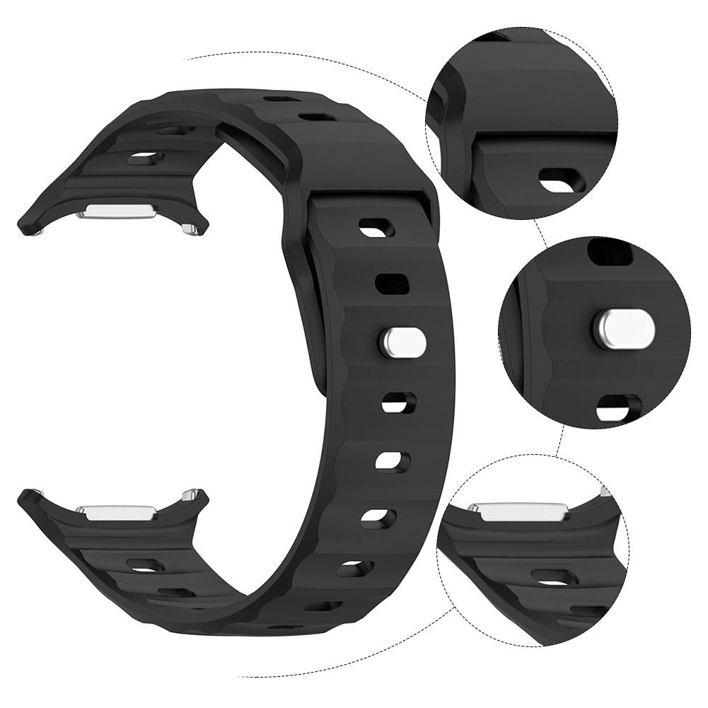 Silicone Strap Replacement Sport Watchband Breathable Watch Strap Sports Wrist Band for Samsung Galaxy Watch 7 Ultra 47mm Strap
