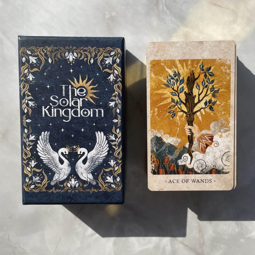 12*7cm Solar Kingdom Tarot Magical Journey Cosmic Insight Divination Cards 86 Pcs Cards In Rigid Box Unique Indie Tarot Deck