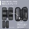 LIHIT LAB XCOA Spread Double Pen Case Light Jet Black A3811-24