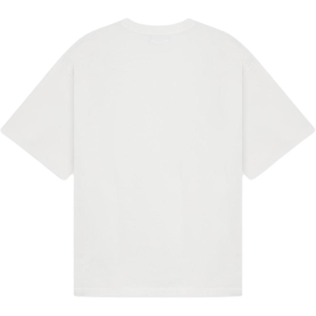 We11done Ss25 Front Crystal Decorated Logo Printed Casual Short Sleeve T-Shirt Unisex Tops WD-TT2-25-731-U-WH