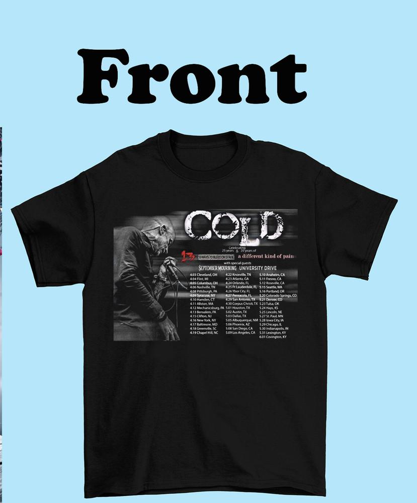 Cold Band Celebrating 25 Years Tour cotton Unisex T Shirt S-5XL KN1161 Unisex T-Shirt XXXXL