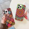 Mandala Flower Totem Phone Case For iPhone 16 15 14 13 12 11 Pro Max X XR XSMAX 8 7 Plus Matte Shockproof Back Cover