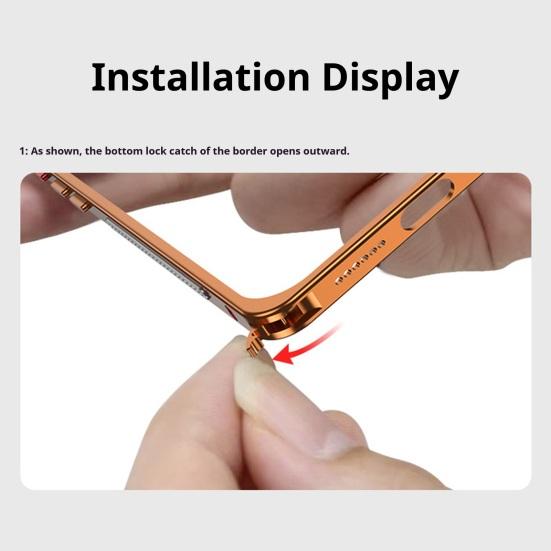 Metal Phone Case for IPhone 17/17 Pro/17 Max/17 Air Detachable Lens Cover & Heat Dissipation Phone Case Ultra-Thin Protective Frame with Hidden Strap